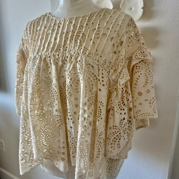 FARM Rio Cream Lace Top - Picture 3 of 7